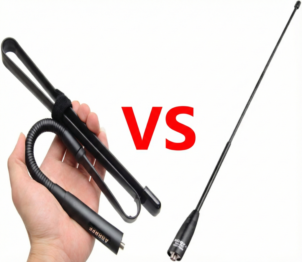 Baofeng UV-5R antenna upgrade comparison